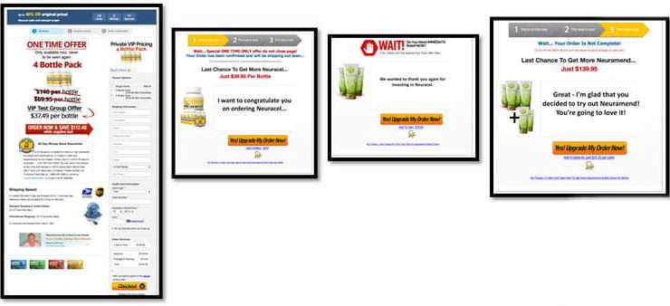 landing page old design