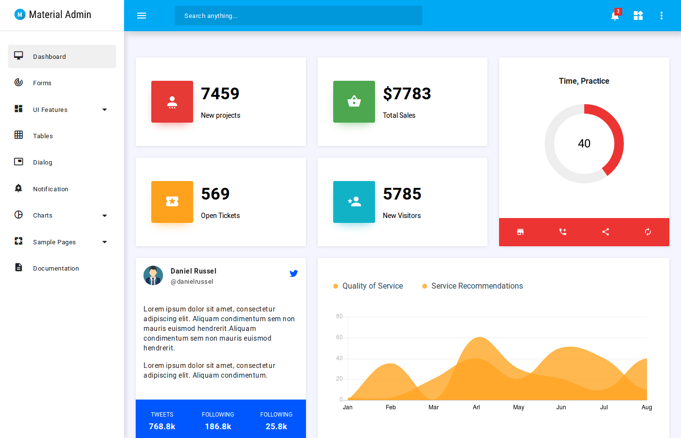 Admin Dashboard Template