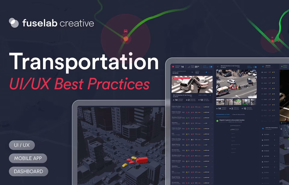 Transportation App UI/UX Design Best Practices
