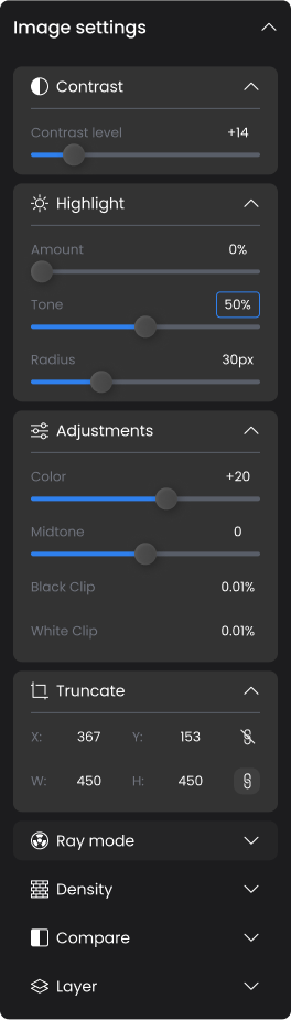 Image settings