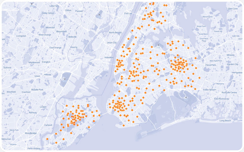 Map Layers Dots