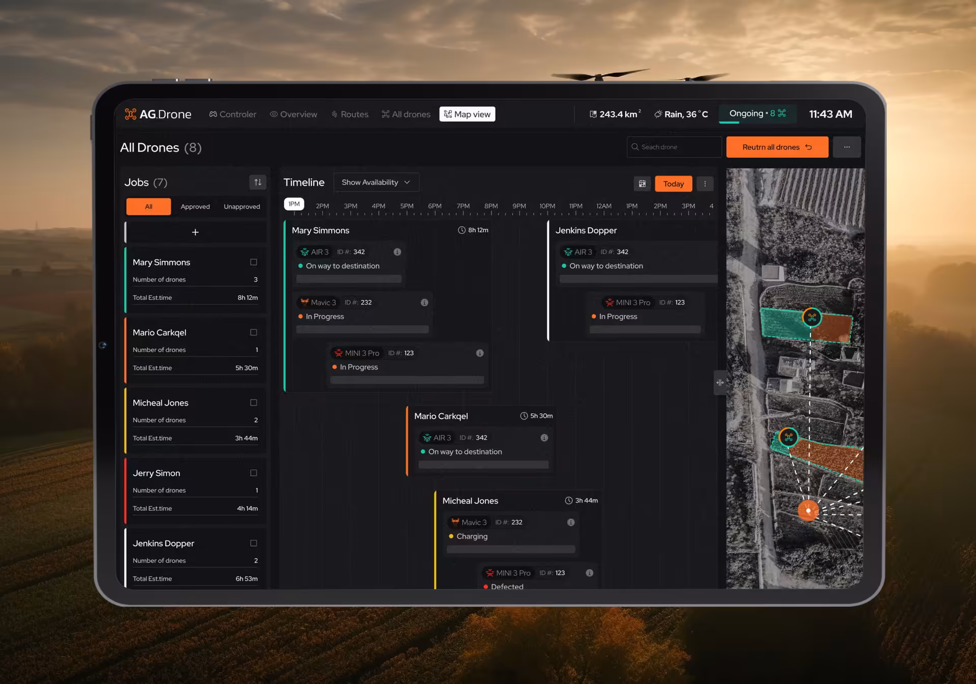 AG.Drone scheduler