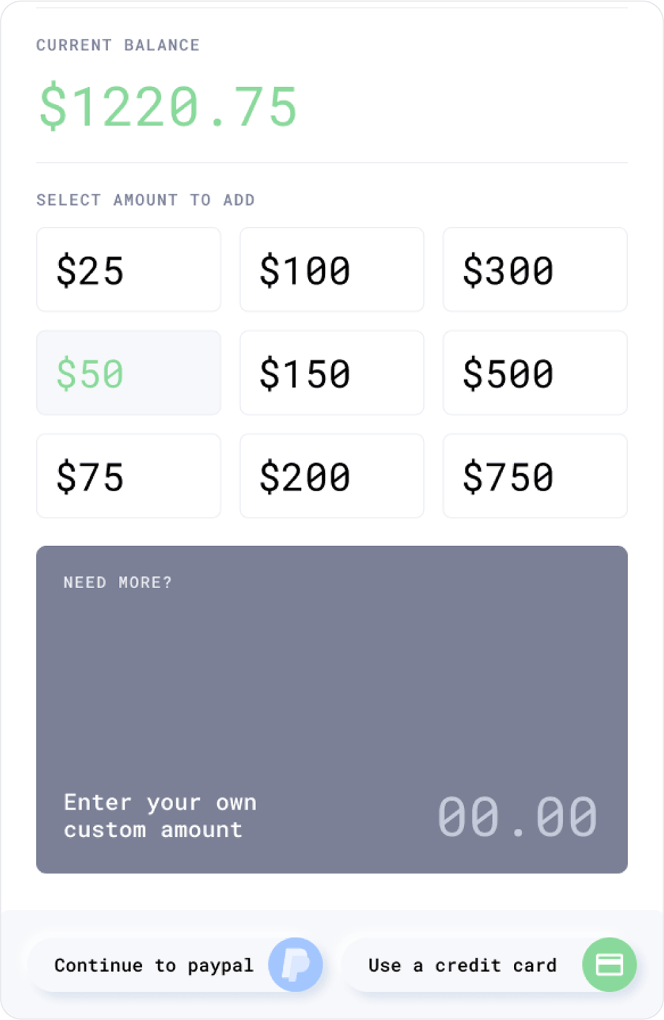 Add credits