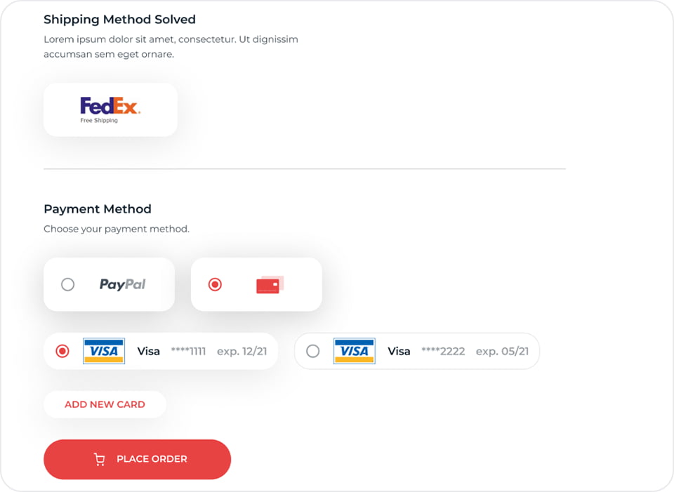 Shipping Method Solved