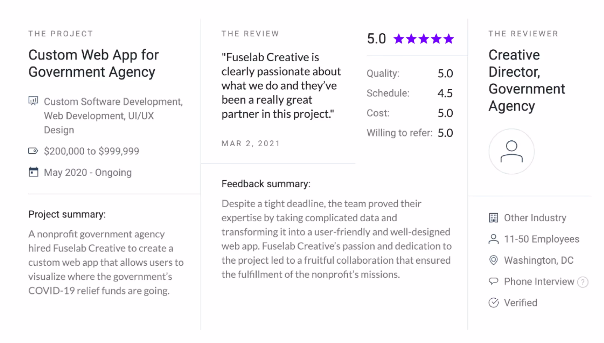 UX/UI Design review for Government Agency