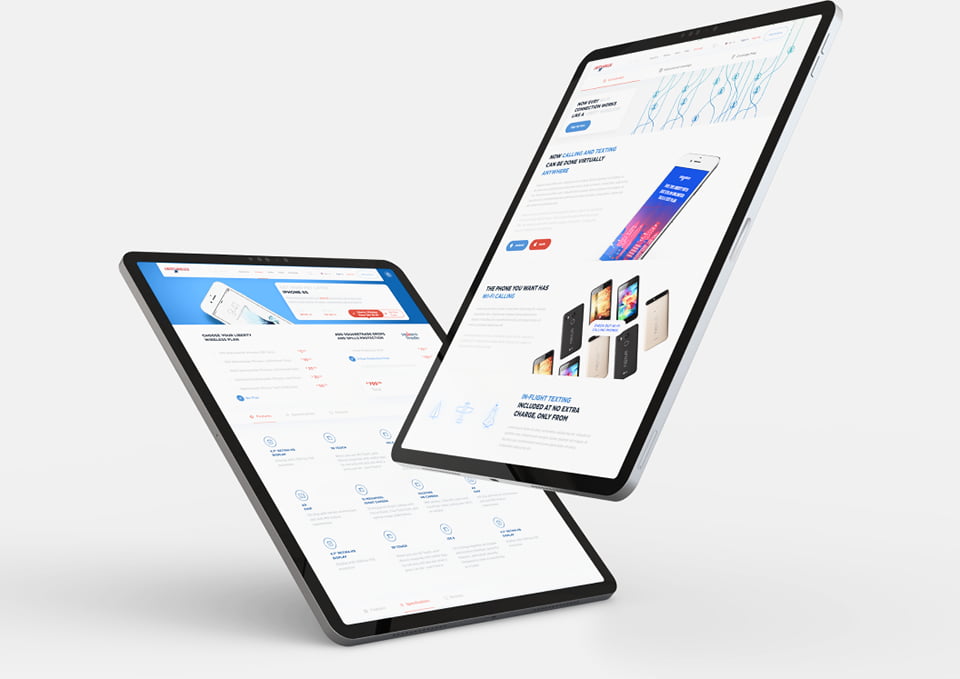 Liberty Wireless UI Design
