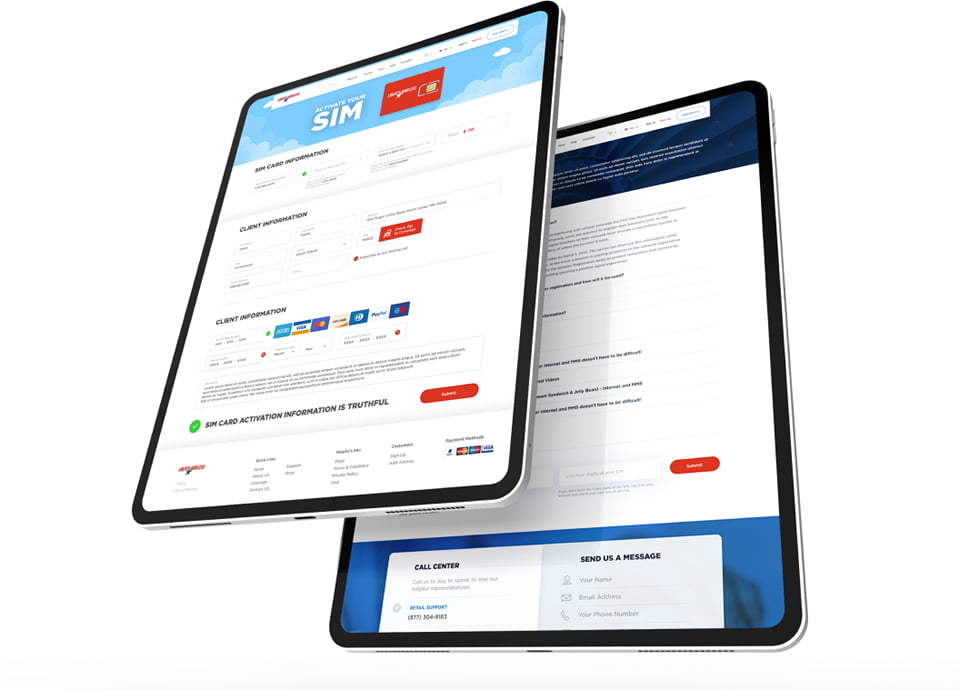 Liberty Wireless UI Design