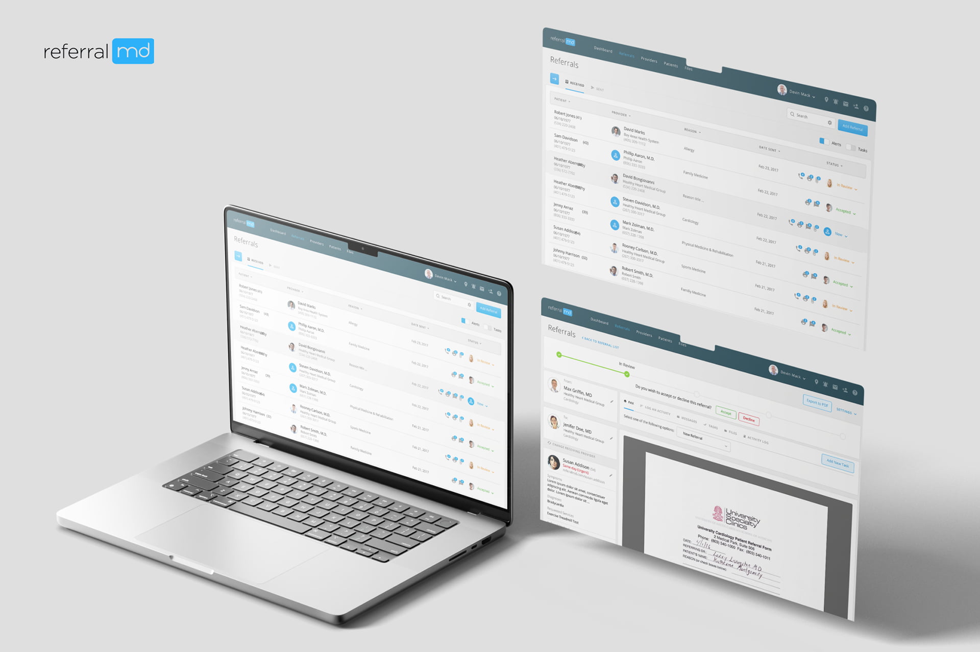 Referral MD UI Design