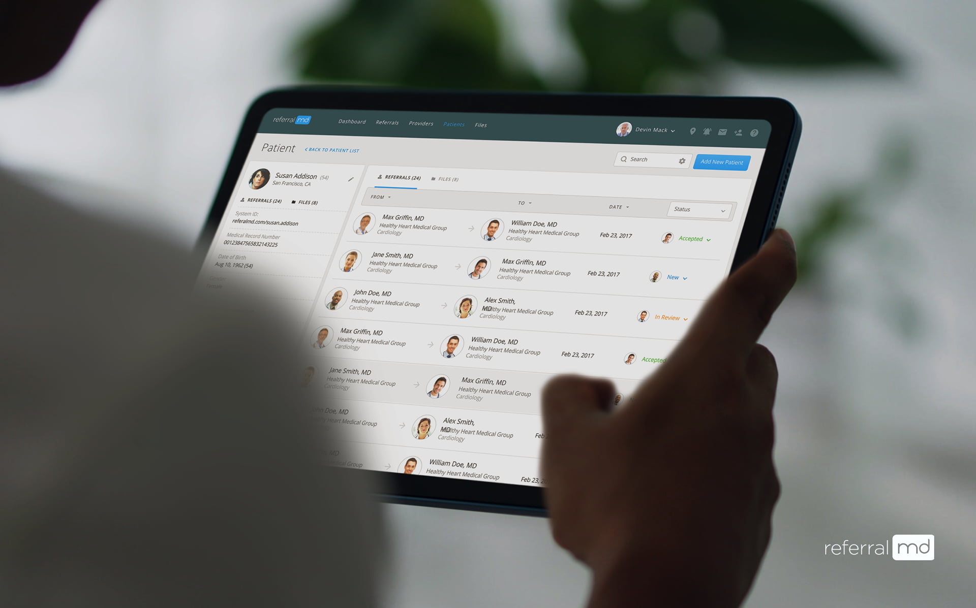 Referral MD UI Design