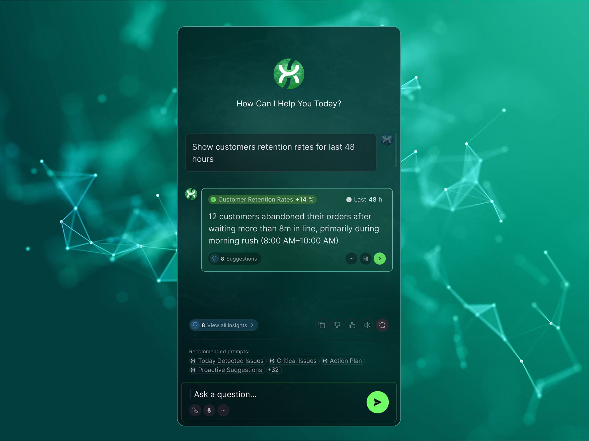 Parts of AI Chat Interface