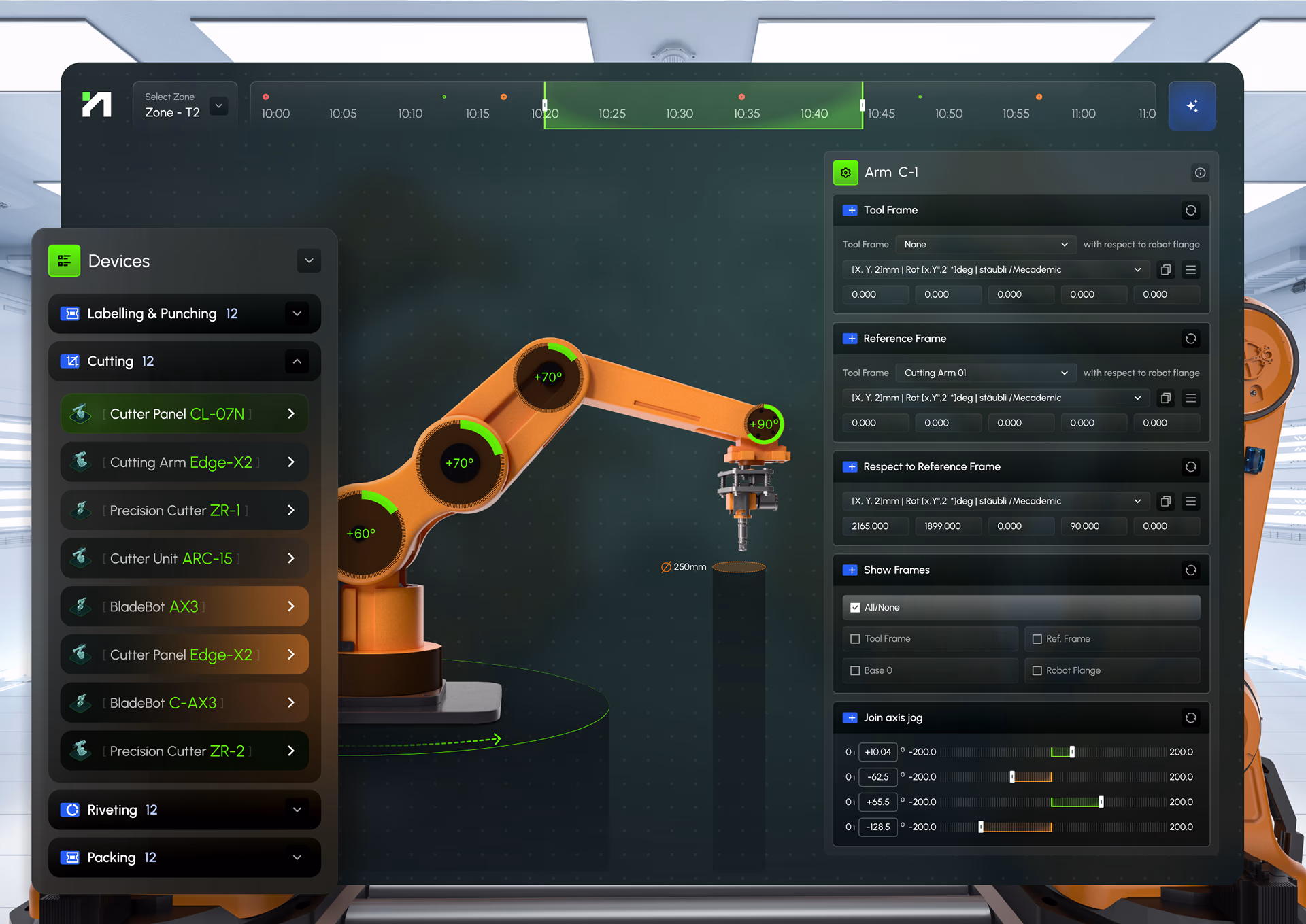 Robotics Dashboard Design - Calibration & Control Image
